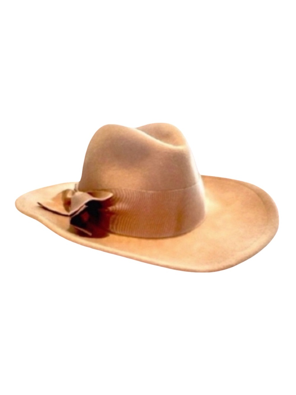 Betmar Women’s Wide-Brim Wool Fedora – Beige – Style WPL-4386 – Like New